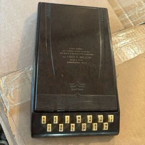 Autopoint Vintage Desktop Index Address Book Advertising Piece